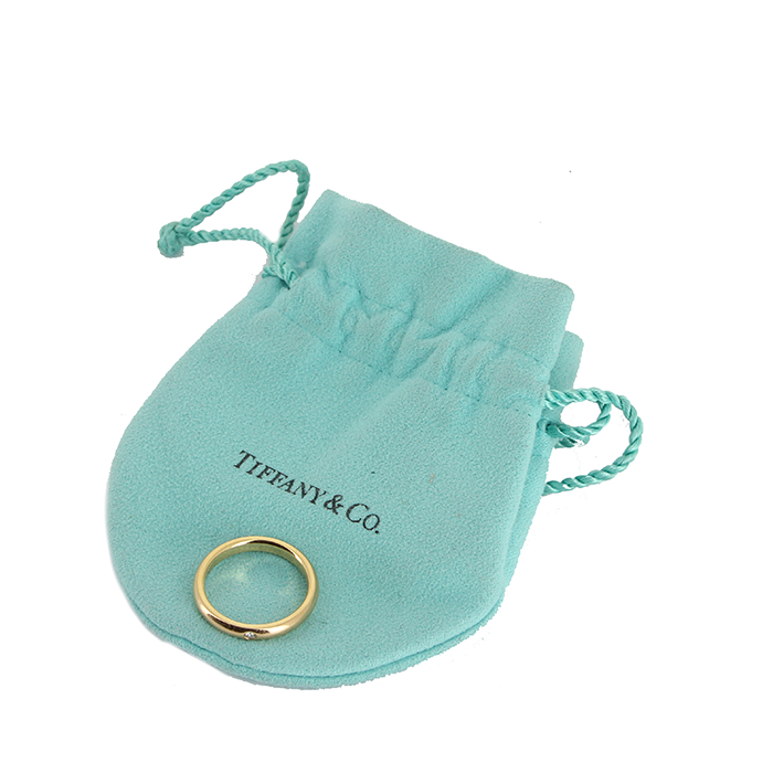 Bague Tiffany 
Co Elsa Peretti en or rose et diamant - Detail D2