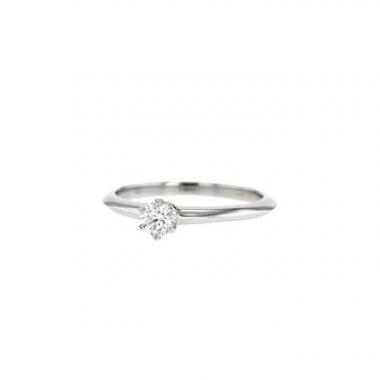 Sortija solitaria Tiffany & Co Setting en platino y en diamante (0,23 carat)