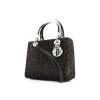 Dior handbag in grey foal and black leather - 00pp thumbnail
