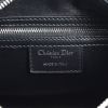 Bolso de mano Dior en piel de potro gris y cuero negro - Detail D4 thumbnail