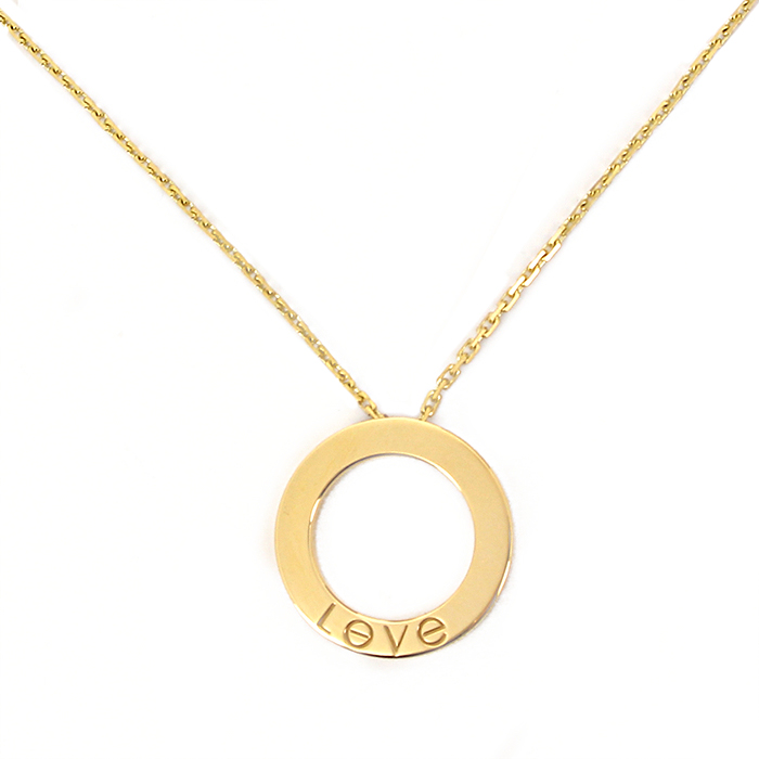 Collier Cartier Love en or jaune et diamants - Detail D2