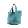 Hermes Picotin medium model handbag in light blue togo leather - 00pp thumbnail