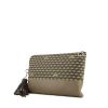 Pouch in monogram canvas and taupe leather - 00pp thumbnail
