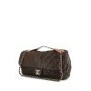 Chanel handbag in brown quilted leather and dark brown patent leather - 00pp thumbnail
