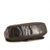 Chanel handbag in brown quilted leather and dark brown patent leather - Detail D5 thumbnail