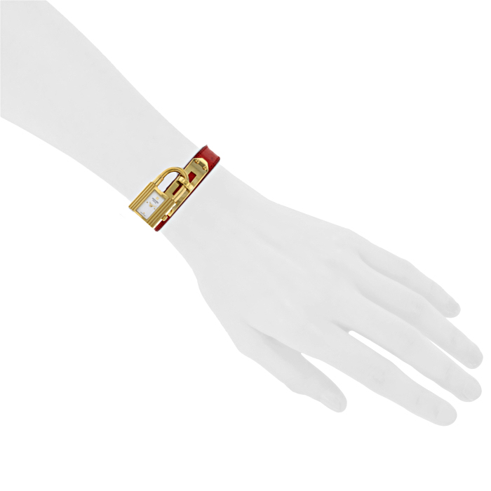 Reloj Hermes Kelly-Cadenas de oro chapado Ref :  KE1.210 Circa  2000 - Detail D1