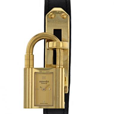 Orologio Hermes Kelly-Cadenas in oro placcato Ref :  KE1.210 Circa  2000