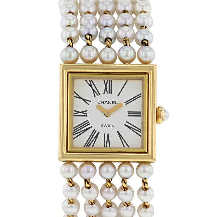 Chanel Premiere Diamond Bezel White Mother of Pearl Dial H3255 DAWCR4   Beverly Hills Watch Company