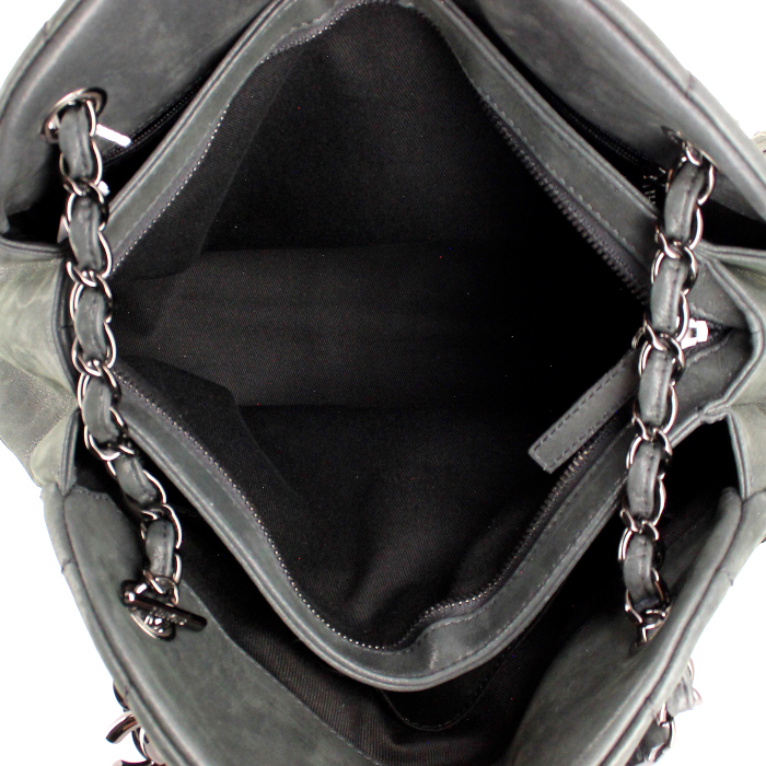 Borsa in pelle trapuntata nera - Detail D4