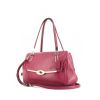 Coach handbag in fushia pink grained leather - 00pp thumbnail