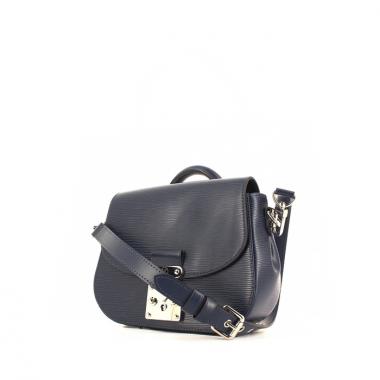 Bolso de mano Louis Vuitton en cuero Epi azul