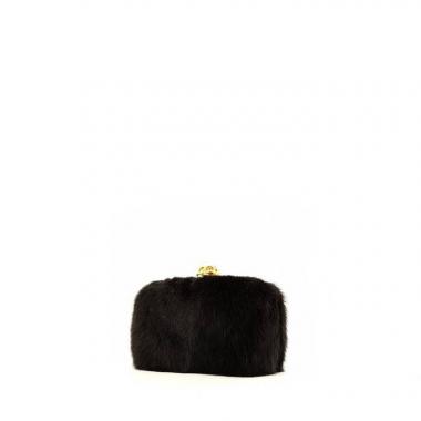 Alexander McQueen pouch in black furr