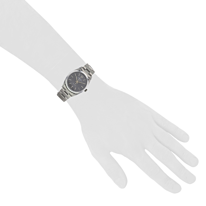 Montre Rolex Oyster Perpetual Air King en acier Ref :  14010 Vers  1995 - Detail D1