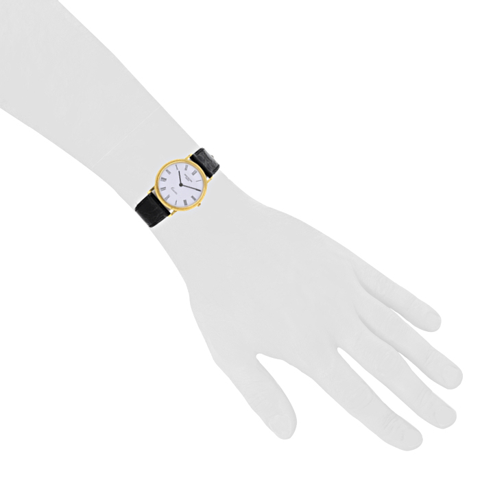 Patek Philippe Calatrava Clous De Paris watch in yellow gold Circa 1990 - Detail D1