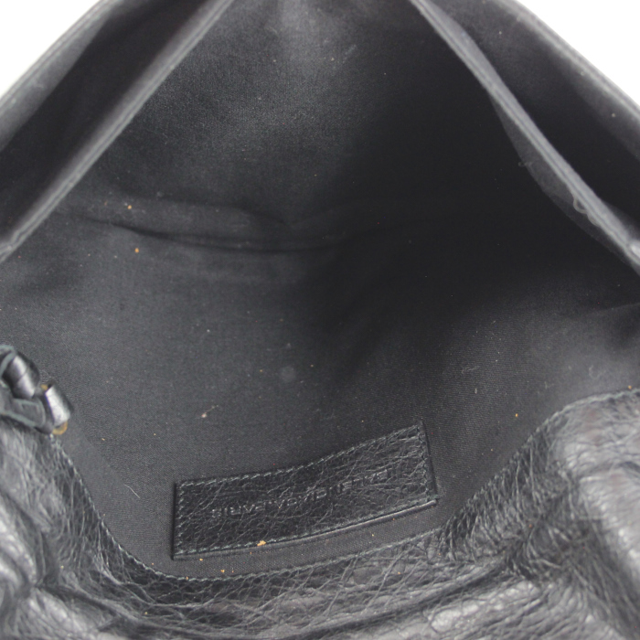 Pochette in pelle nera - Detail D2