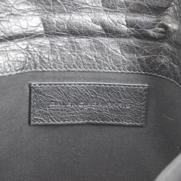 Pochette in pelle nera - Detail D4