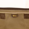 Borsa da viaggio in tela monogram beige e pelle marrone - Detail D5 thumbnail