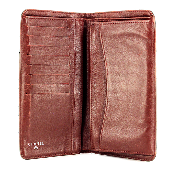 Chanel wallet in black grained leather - Detail D2