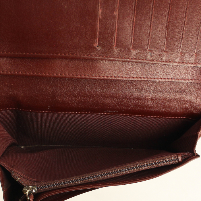 Billetera Chanel en cuero granulado negro - Detail D3