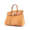 Hermes Birkin 30 cm handbag in brown ostrich leather - 00pp thumbnail