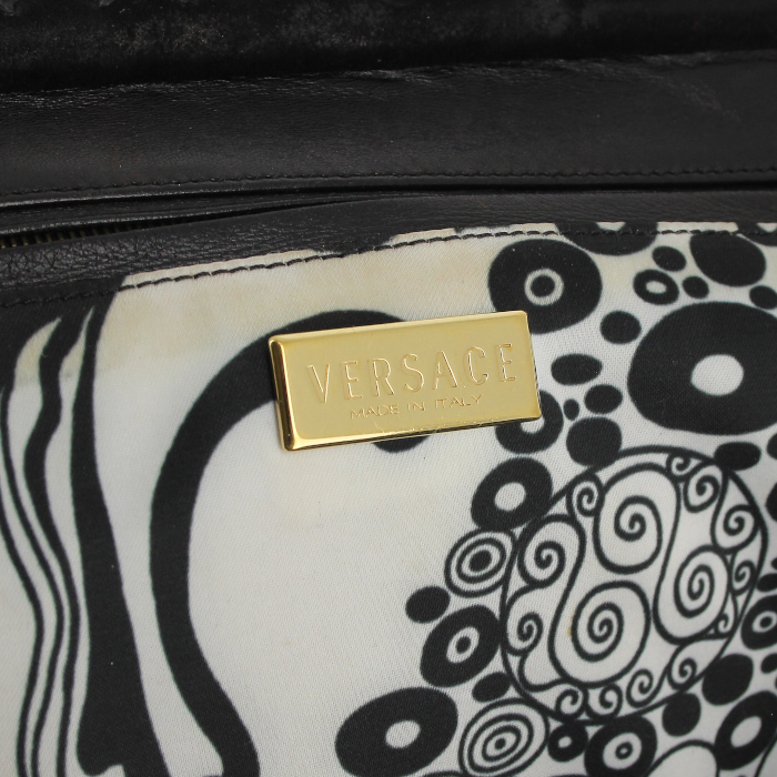 Borsa in puledro nero e pelle nera - Detail D3