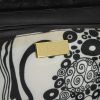 Bolso de mano Versace en piel de potro negra y cuero negro - Detail D3 thumbnail