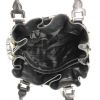 Bolso de mano Burberry en cuero acolchado negro - Detail D2 thumbnail
