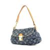 Louis Vuitton Pleaty handbag in monogram denim canvas and natural leather - 00pp thumbnail