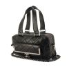 Chanel handbag in black quilted leather - 00pp thumbnail