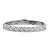 Chanel Matelassé half-articulated bracelet in white gold and diamonds - 00pp thumbnail