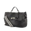 Mulberry handbag in black grained leather - 00pp thumbnail