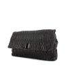 Prada Gaufre large model pouch in black leather - 00pp thumbnail