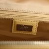 Bolso de mano Dior en satén beige y cuero beige - Detail D3 thumbnail