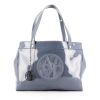 Armani handbag in blue vinyl - 360 thumbnail