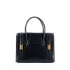 Hermes Drag handbag in dark blue box leather - 360 thumbnail