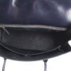 Bolso de mano Hermes Drag en cuero box azul oscuro - Detail D2 thumbnail