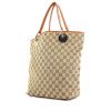 Gucci shopping bag in monogram canvas and brown leather - 00pp thumbnail