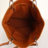 Gucci shopping bag in monogram canvas and brown leather - Detail D2 thumbnail