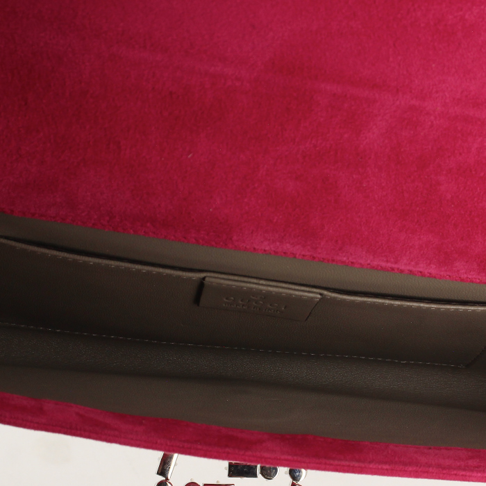 Gucci pouch in pink suede - Detail D2