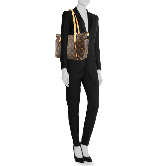 Borsa Totally in pelle naturale e tela monogram cerata - Detail D1