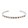 Bracelet rigide ouvert De Beers Talisman en acier et diamants bruts - 00pp thumbnail