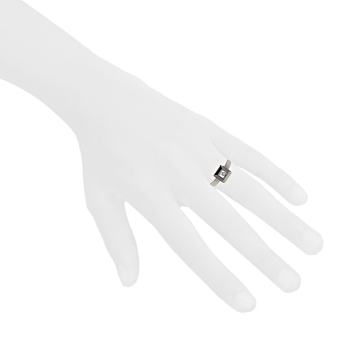 Chopard Happy Diamonds Icon ring in white gold and diamond - Detail D1