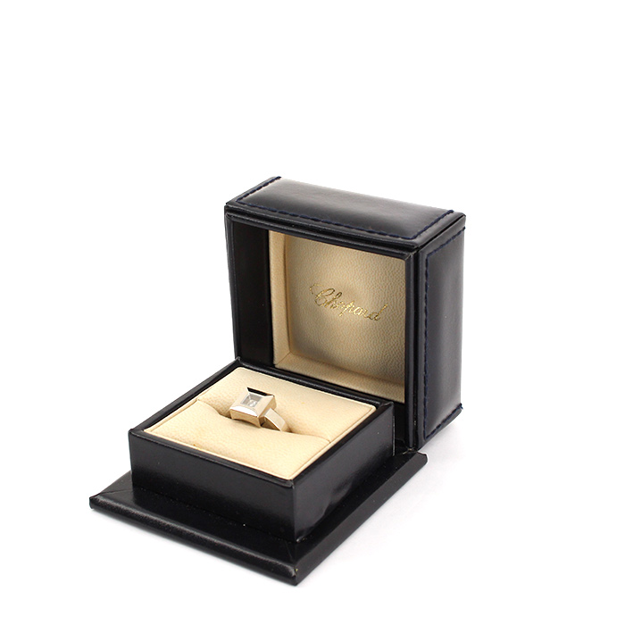 Bague Chopard Happy Diamonds Icon en or blanc et diamant - Detail D2