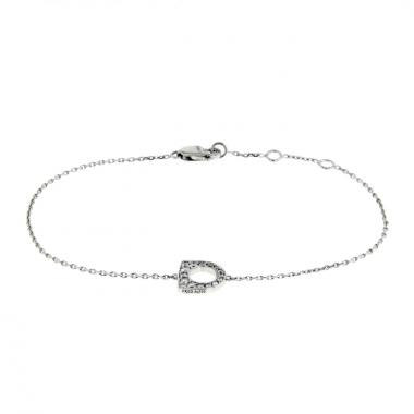 Fred Success small model bracelet in white gold and diamonds