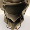 Louis Vuitton Geant Pionnier backpack in grey canvas and natural leather - Detail D2 thumbnail