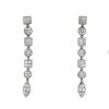 Paire de pendants d'oreilles articulée Bulgari Lucéa en or blanc et diamants - 00pp thumbnail