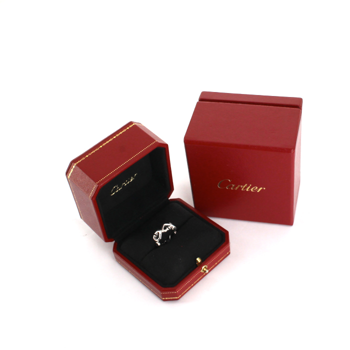 Anello Cartier Coeur et Symbole in oro bianco e diamanti - Detail D2