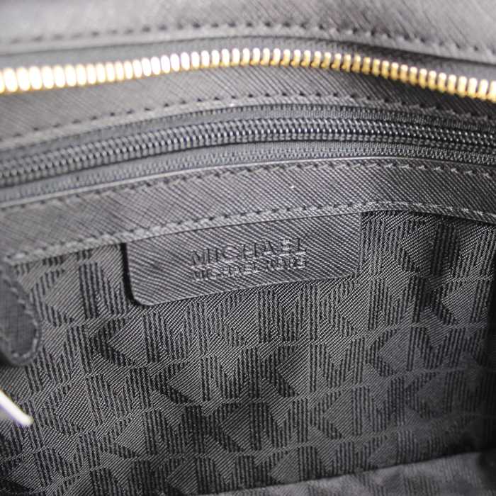Sac à main Michael Kors petit en cuir noir - Detail D4