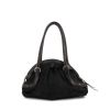Salvatore Ferragamo handbag in black foal and black leather - 360 thumbnail