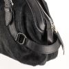 Salvatore Ferragamo handbag in black foal and black leather - Detail D4 thumbnail
